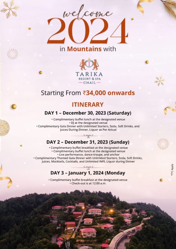 Tarika jungle Chail 6 Tarika Jungle Retreat Chail New Year 2023-24